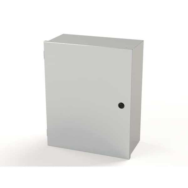 1/4 Turn Latch Electrical Enclosures, 20 in H, 8 in D, 16 in W, NEMA 1, Carbon Steel